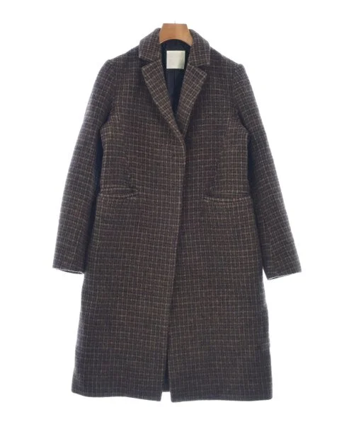 SALON adam et rope Chesterfield coats Cuffed Rolled Raglan