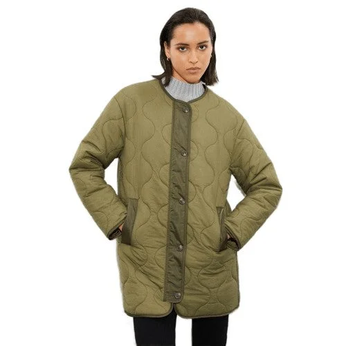 Dorothy Perkins Womens/Ladies Collarless Tall Padded Jacket Three-Quarter Sleeve Elbow Sleeve Wrist Sleeve