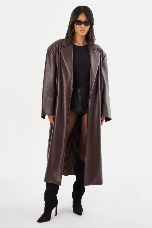 JANELLE | Recycled Leather Coat