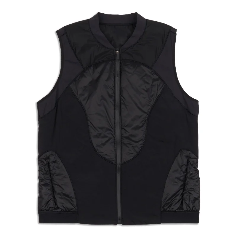 Polar Pace Run Vest - Resale Stand-Up Roll-Neck Turtle