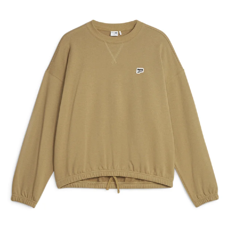 Downtown Oversized Crew Neck Sweatshirt Hoodie with Ribbed Cuffs Snug Fit Comfort