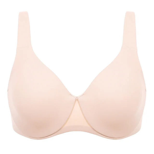 Beige Full Coverage Underwire Non-Padded Minimizer Bra for Women