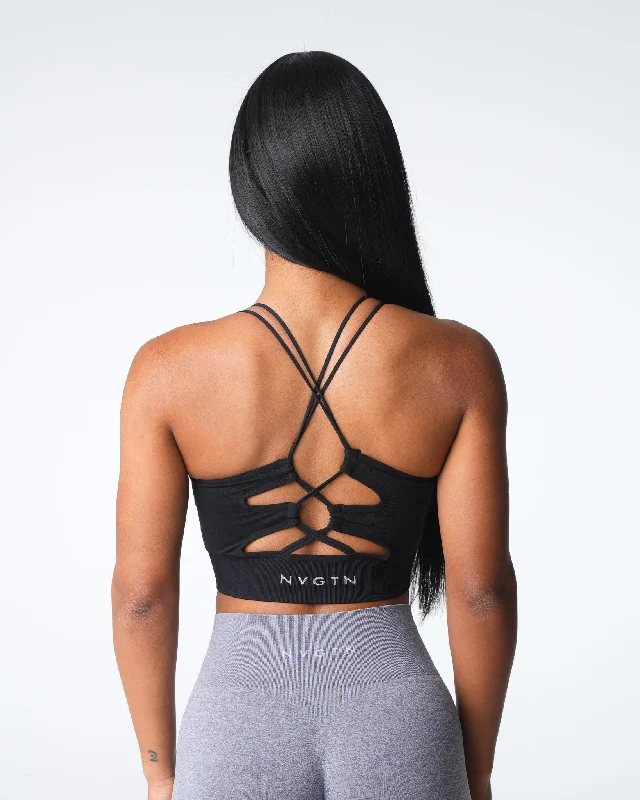 Black Thrive Seamless Bra