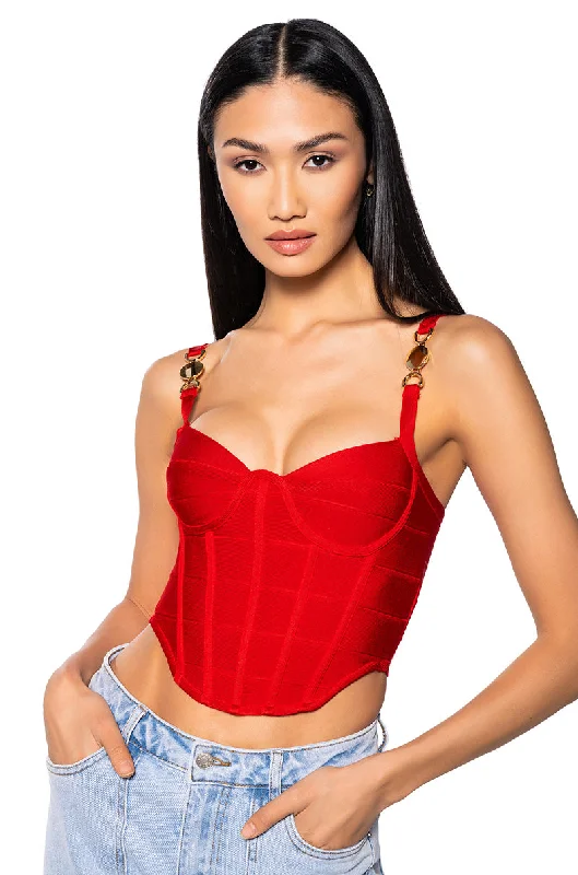 MIAMI MAMI SLEEVELESS KNIT CORSET TOP