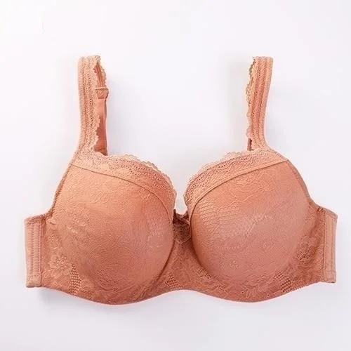 Women's Sun Kissed Color Lace Full Figure Lightly Lined Bra