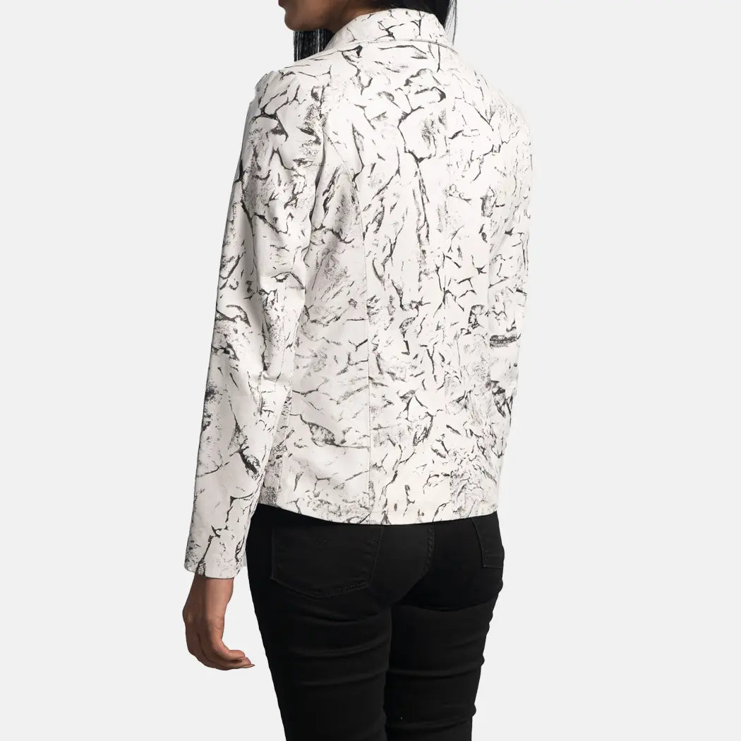 Avante Garde Leather Blazer Women Women's Luxurious Jacket