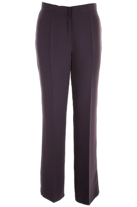 Busy Clothing Womens Smart Dark Purple Trousers Simple A-Line Skirt
