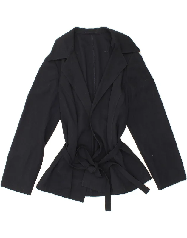 MARELLA Womens Blazer Jacket UK 12 Medium Navy Blue Women's Wedding Blazer
