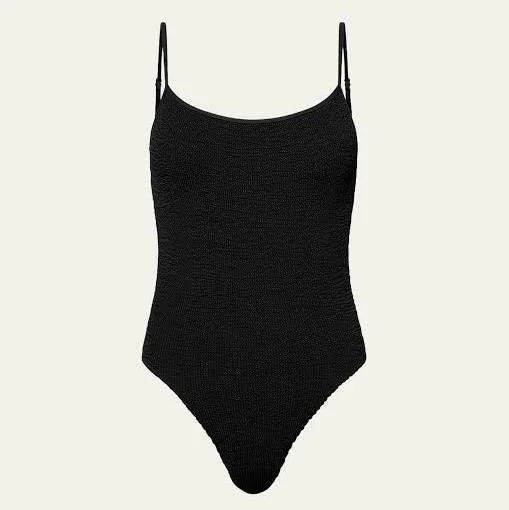 THE LOW PALACE ONEPIECE - BLACK ECO Shiny One-Piece Swimsuit