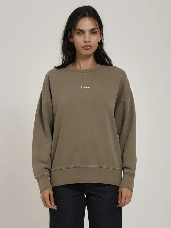 Minimal Thrills Slouch Crew - Dune Cozy Winter Sweater